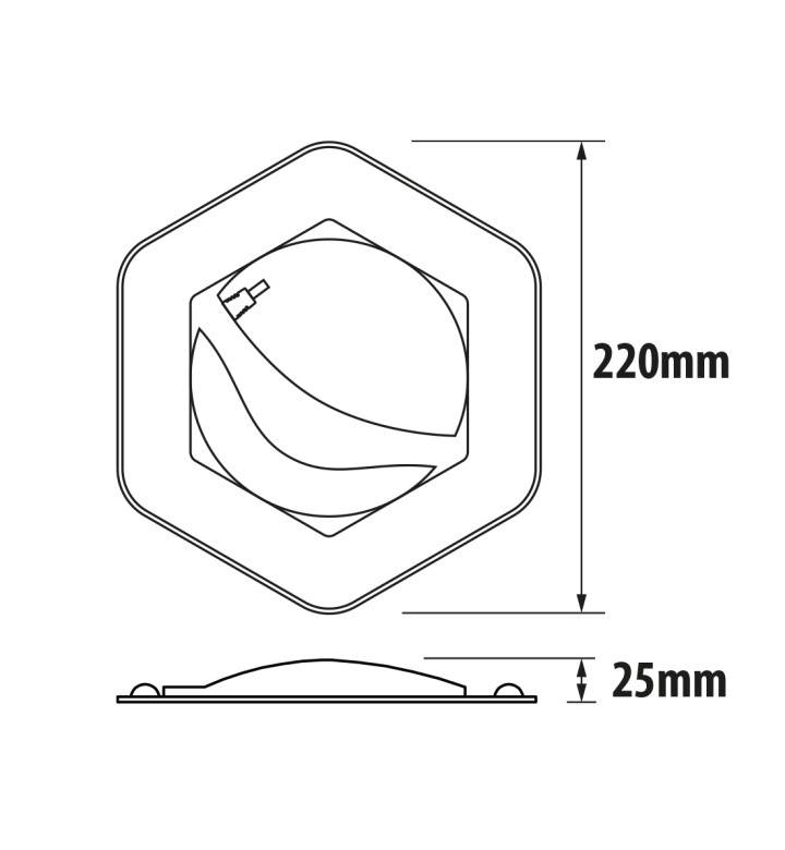 Магнитен LED модул за плафониери 36W, 4000K, 220V-240V AC, LMM3640