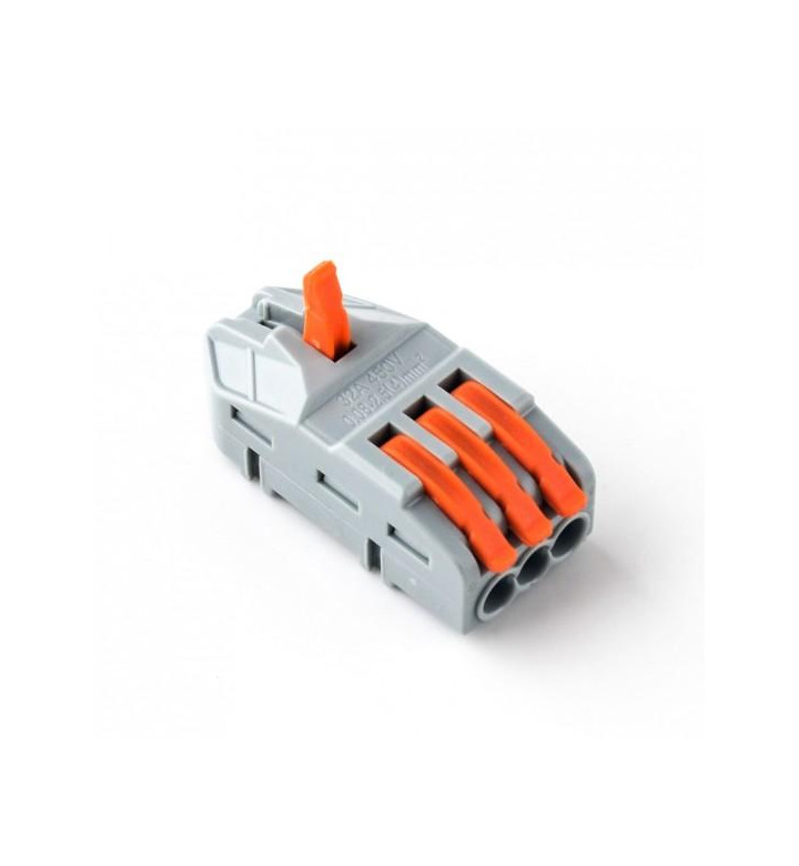 Бърза връзка за твърди и гъвкави ел.проводници 1 към 3, 32А, 450V